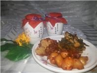 豆腐乳、蕎頭、醃菜