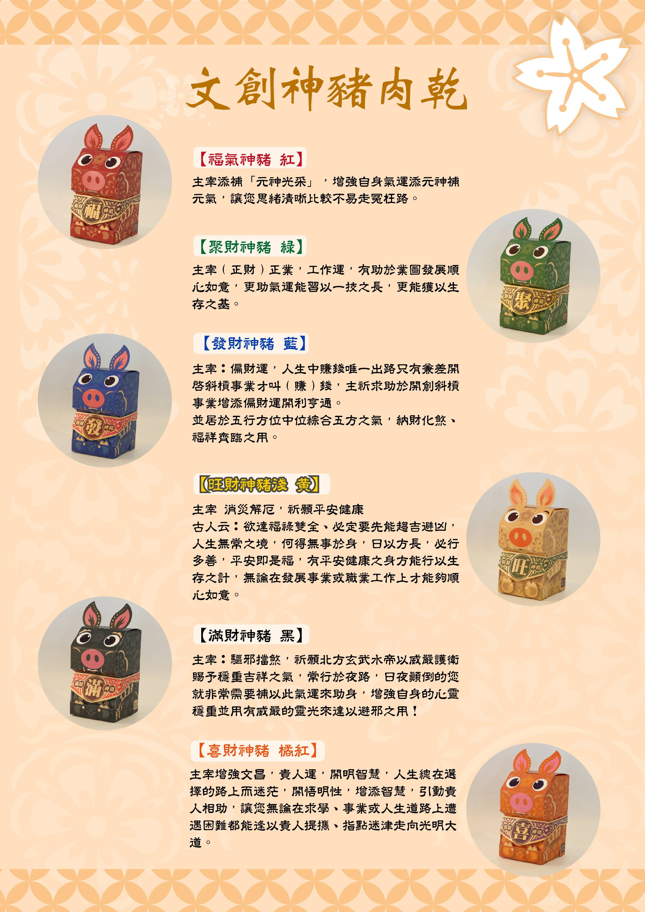 聚財撲滿豬肉乾文創小物